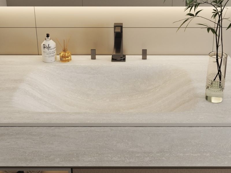 TopaBasin - Vanity top and basin integrated in one unit
